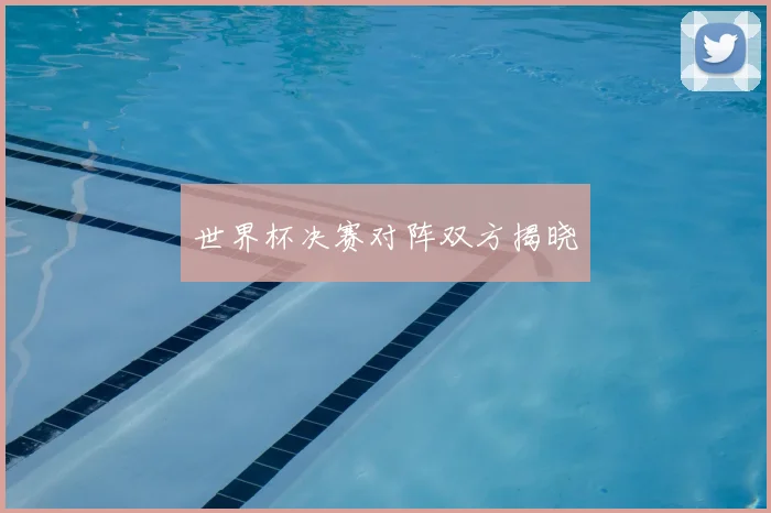 世界杯决赛对阵双方揭晓
