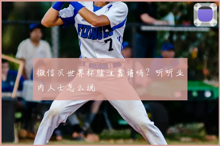 微信买世界杯赌注靠谱吗？听听业内人士怎么说