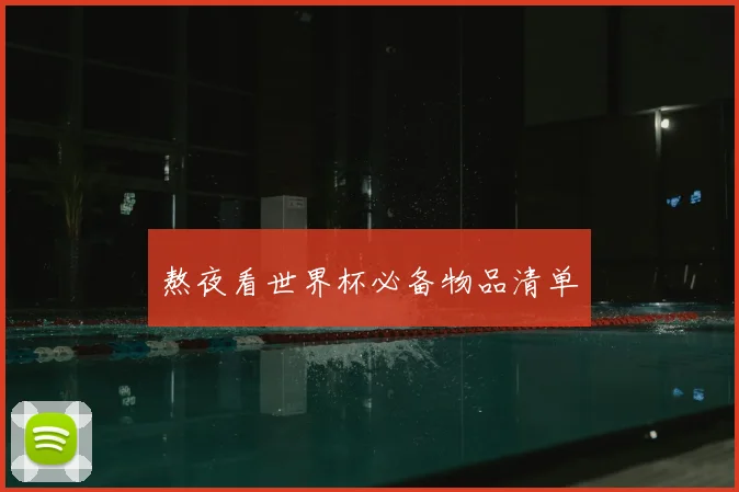 熬夜看世界杯必备物品清单